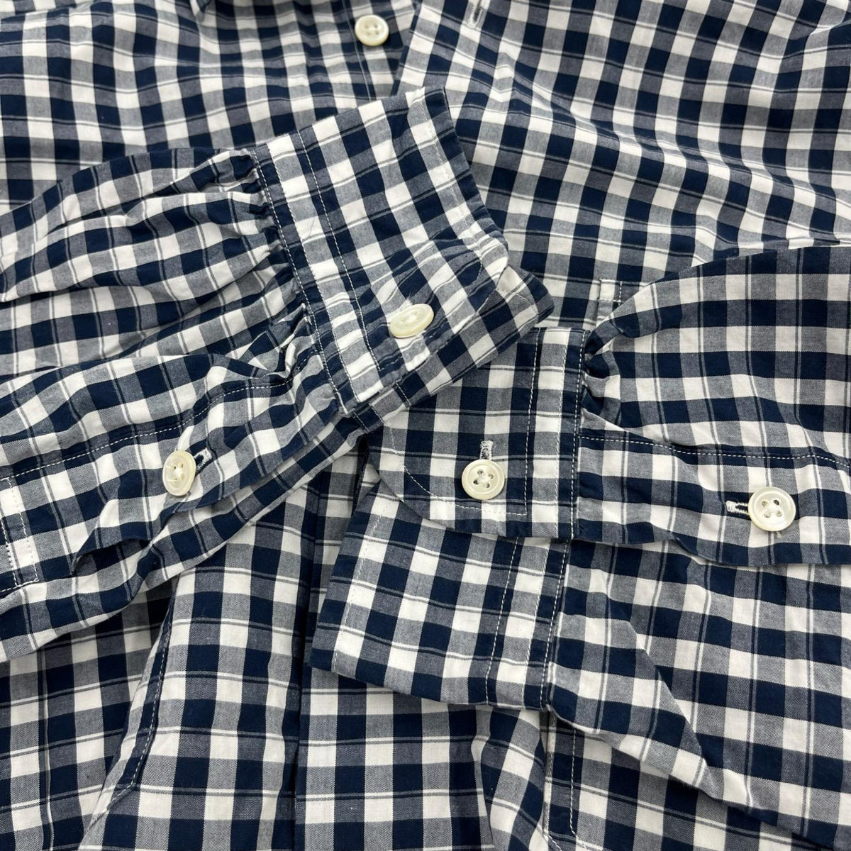 長袖シャツ ROLL UP SHIRT ギンガムチェック (L) L