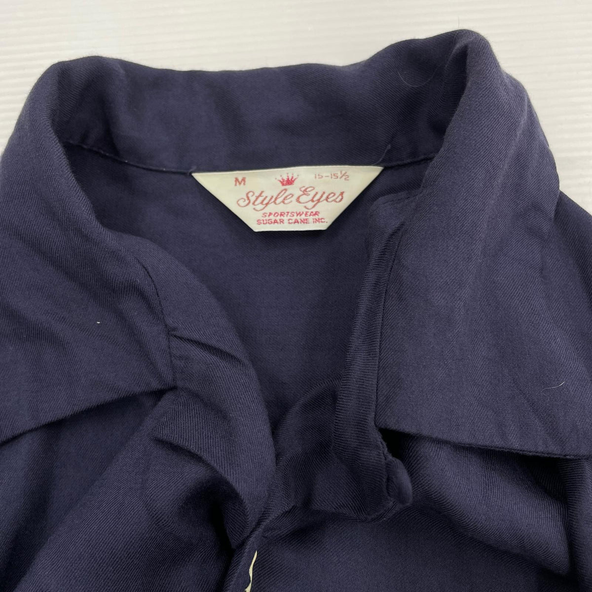 半袖シャツ Style Eyes 開襟ボーリングシャツ 紺 (M) M ネイビー