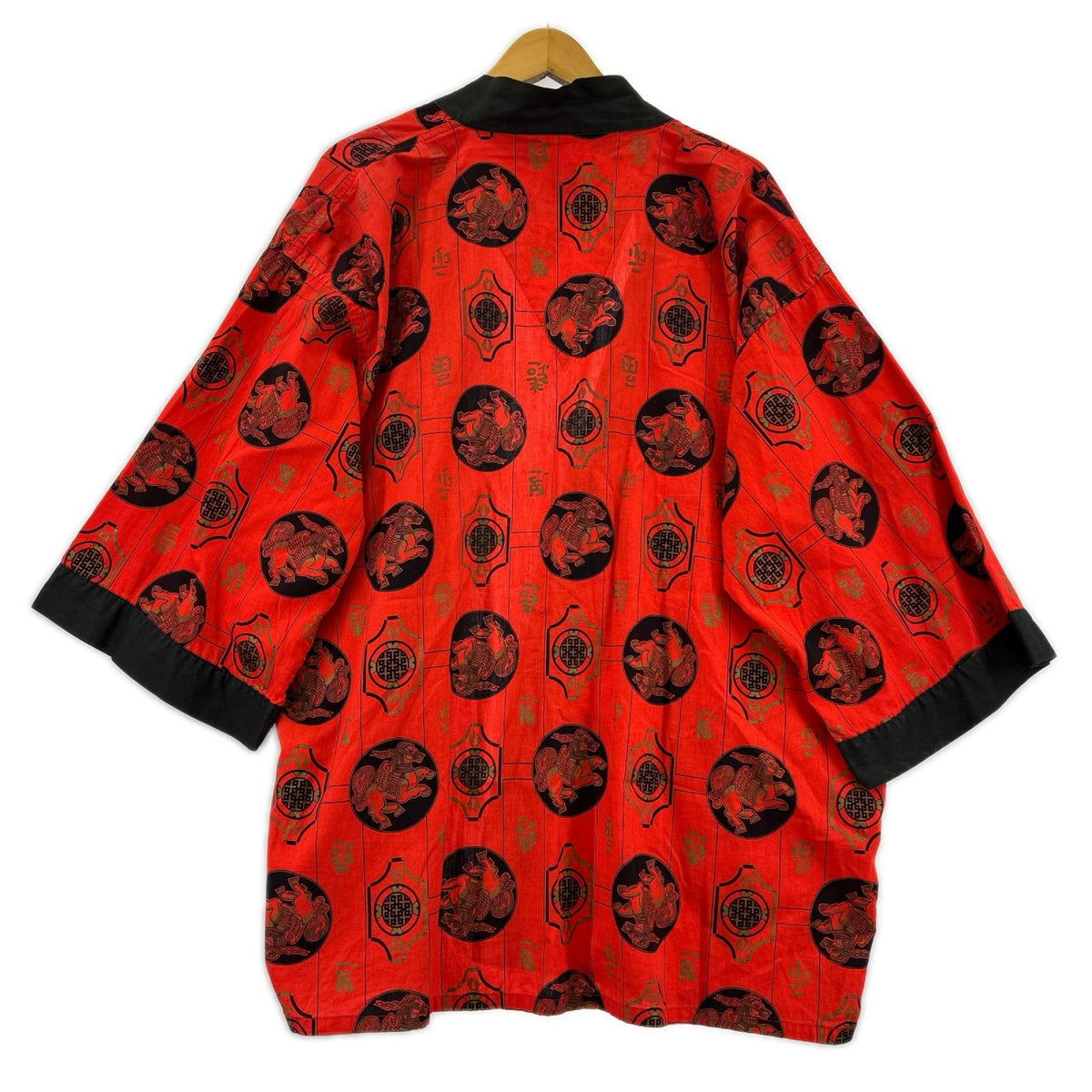 長袖シャツ ~60s PLEETWAY KIMONOJAMA 赤 レッド