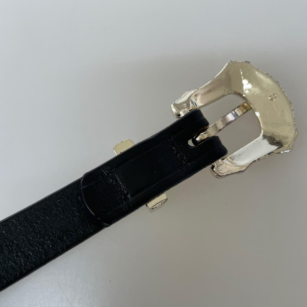 その他アクセサリー Tory Leather MADE IN THE USA ナロー レザーベルト 30 ブラック