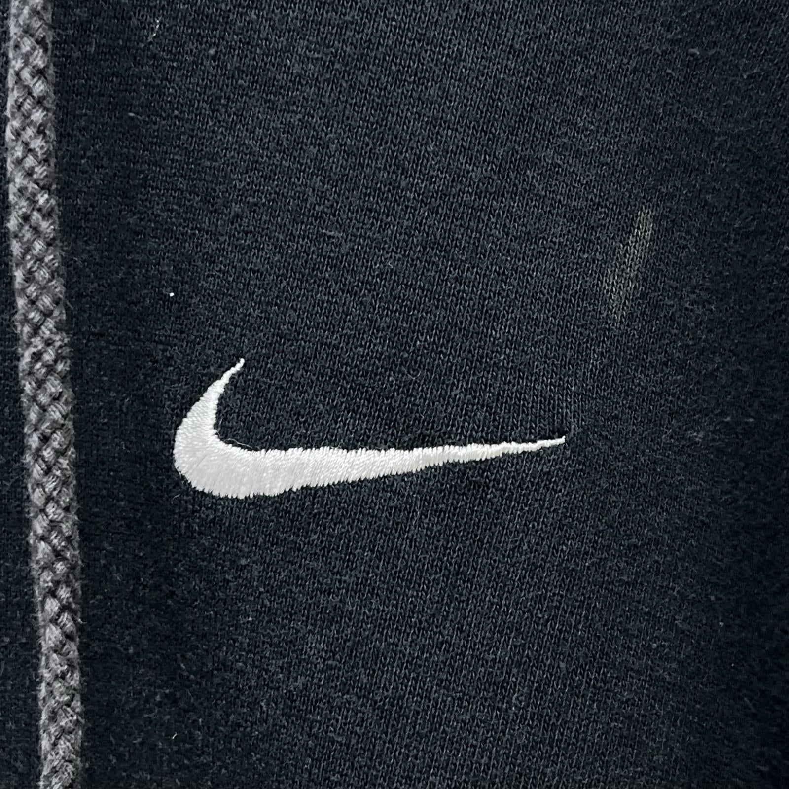 パーカー NIKE 90s USA製 スウォッシュ刺繍パーカー L ブラック L