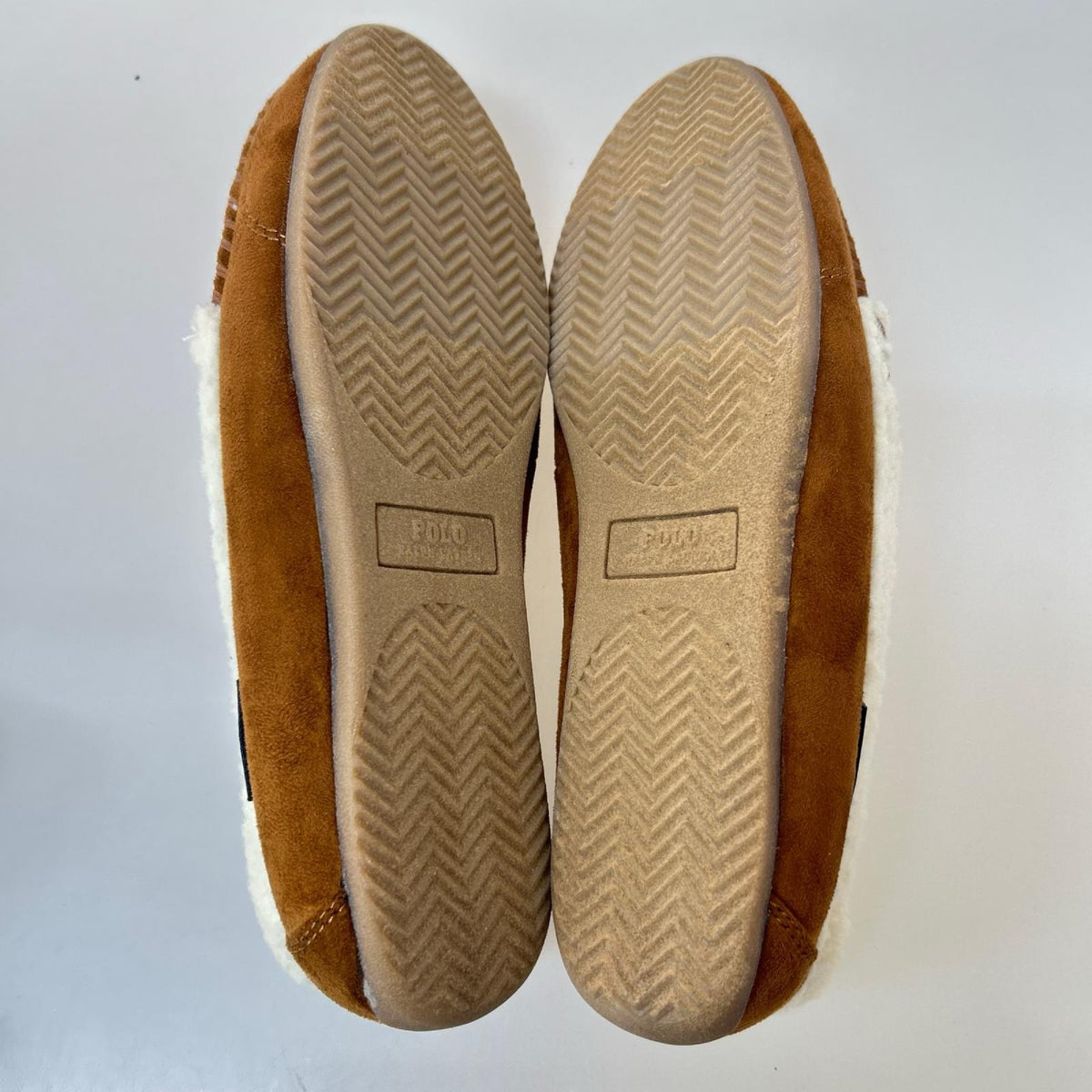 ローファー ポニー モカシン ボア 茶 ブラウン