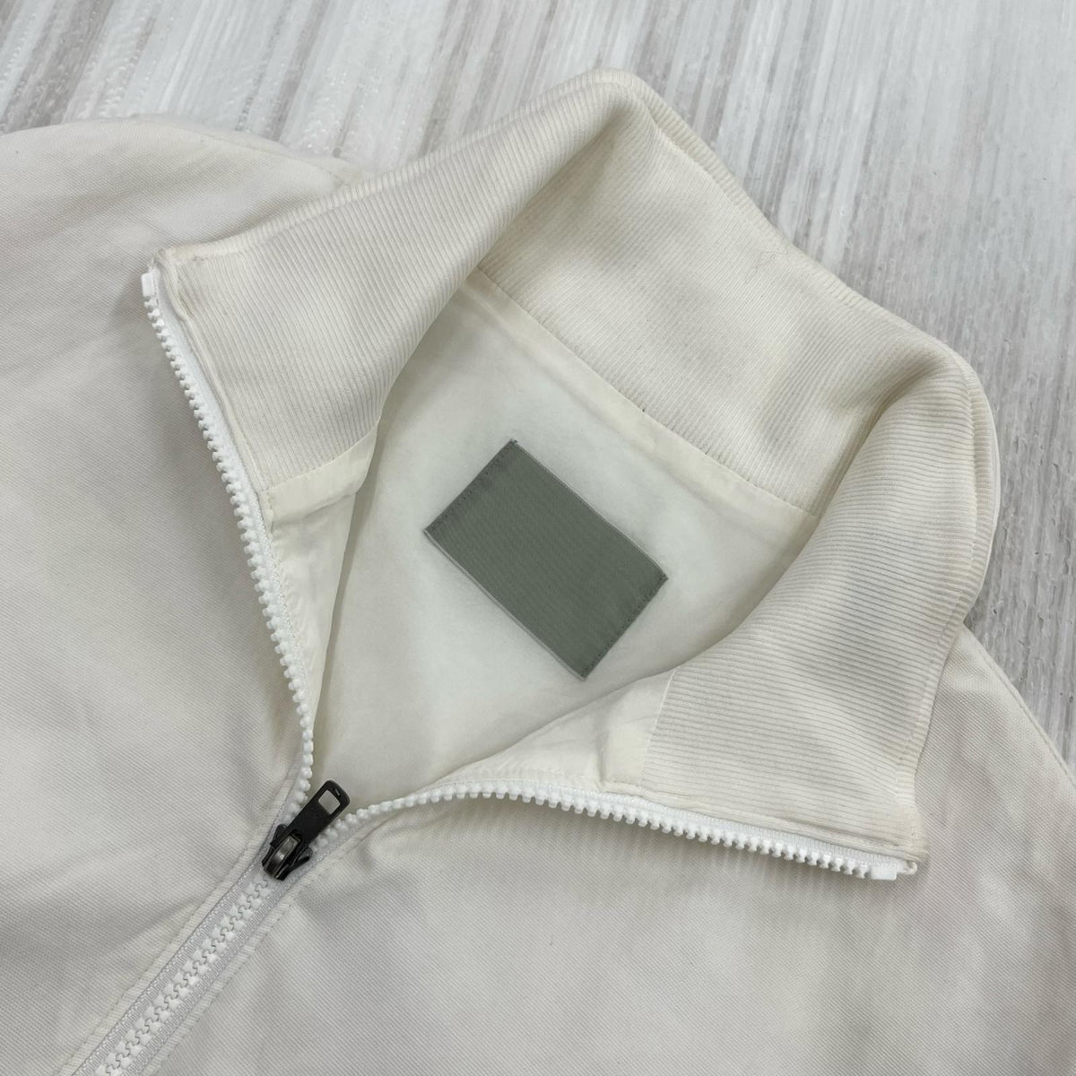 ジャケット ハーフジッププルオーバー 白 (M) M ホワイト