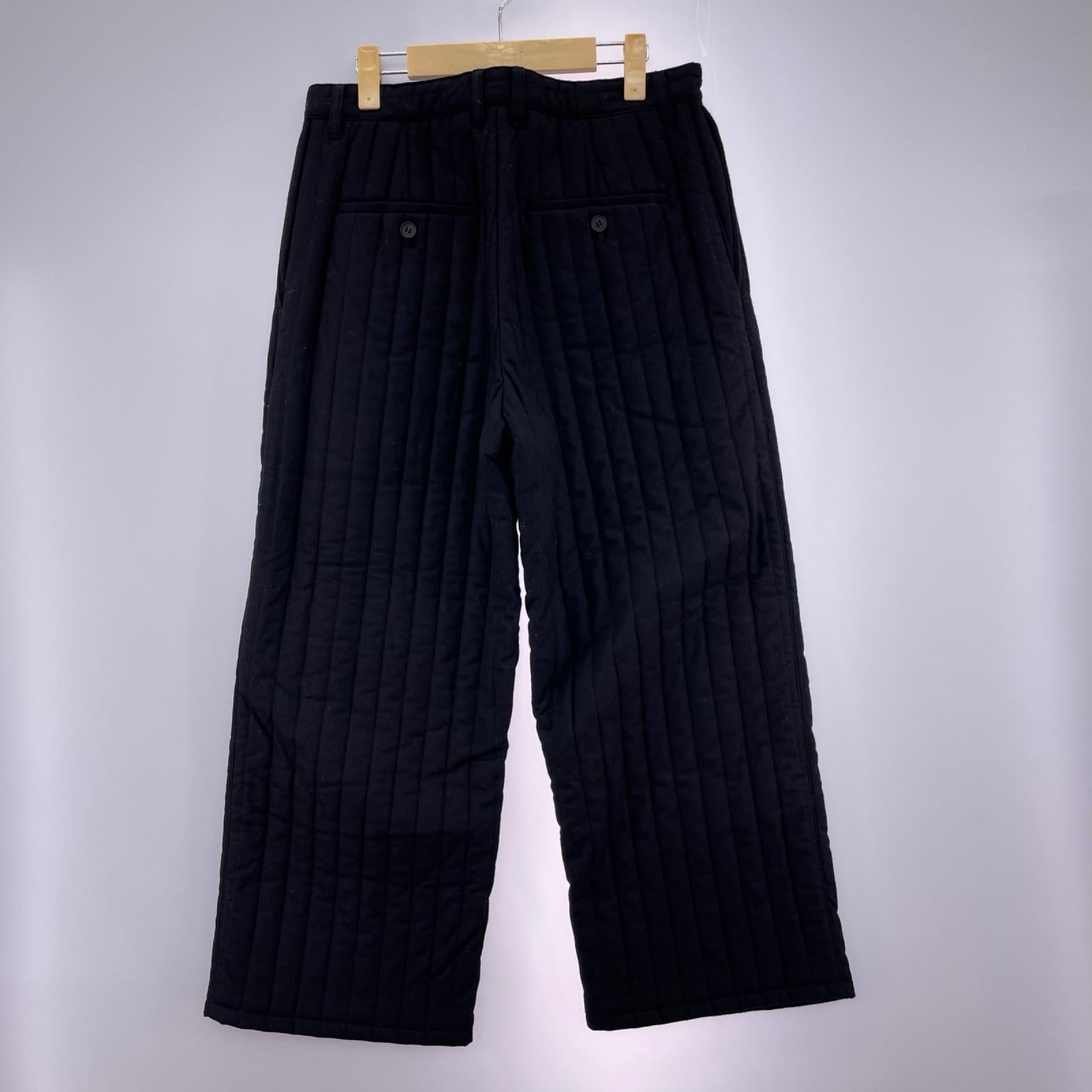 パンツ MATSUFUJI Stripe Quilted Trousers 黒 (2) 2 ブラック