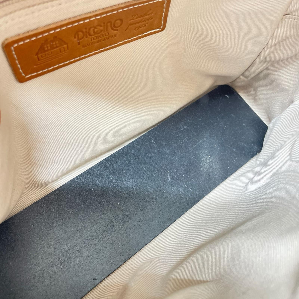 ショルダーバッグ piccino レザー ブラウン