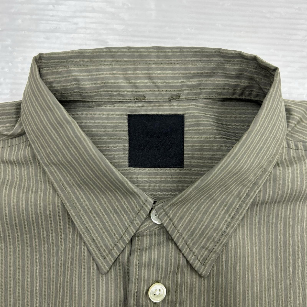 長袖シャツ TECH REGULAR STRIPE SHIRT L/S WOLF GRAY