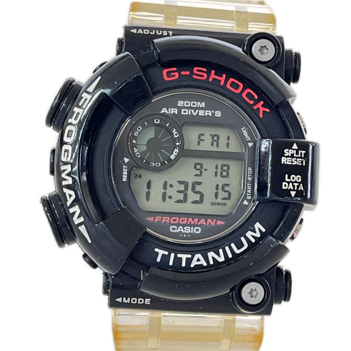 腕時計 社外ベゼル FROGMAN DW-8200 腕時計 ブラック