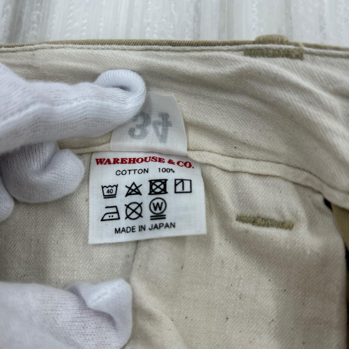 パンツ DUCKDIGGER CHINO TROUSERS W34 BEIGE 34 ベージュ