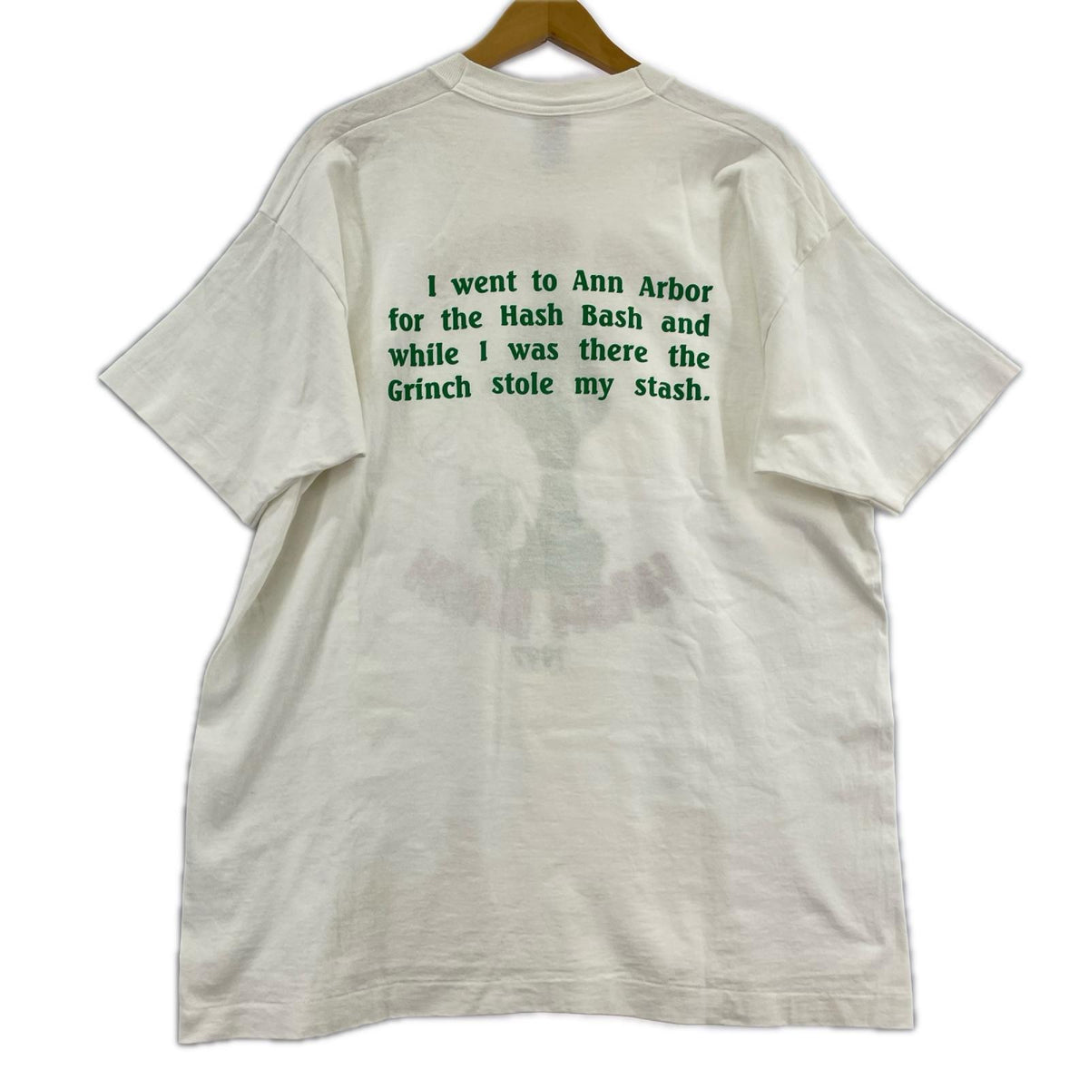 半袖Tシャツ 90s ann arbor hash bash 1997 グリンチ ホワイト