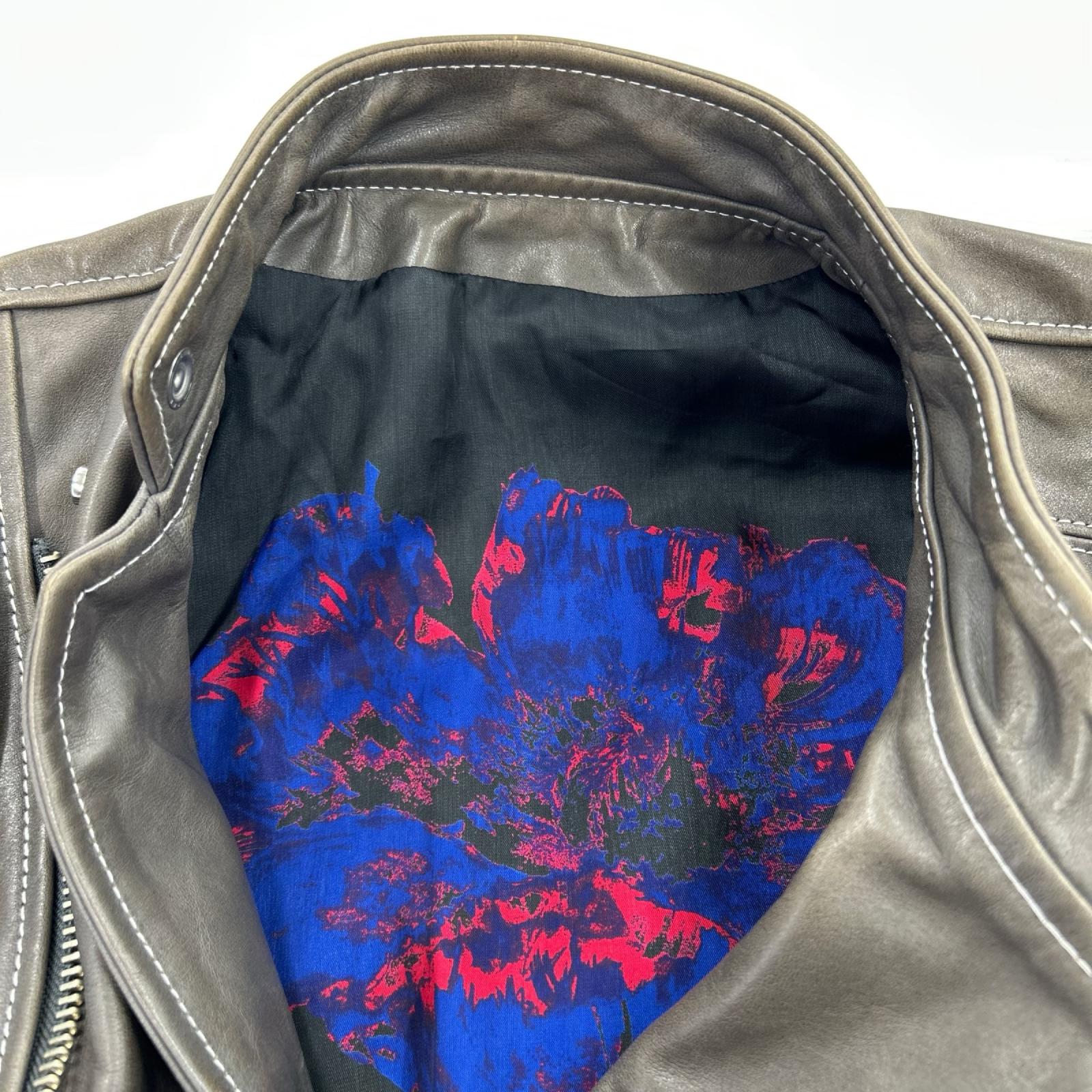 レザージャケット Sky Jacket ホースハイドXL KHK カーキ