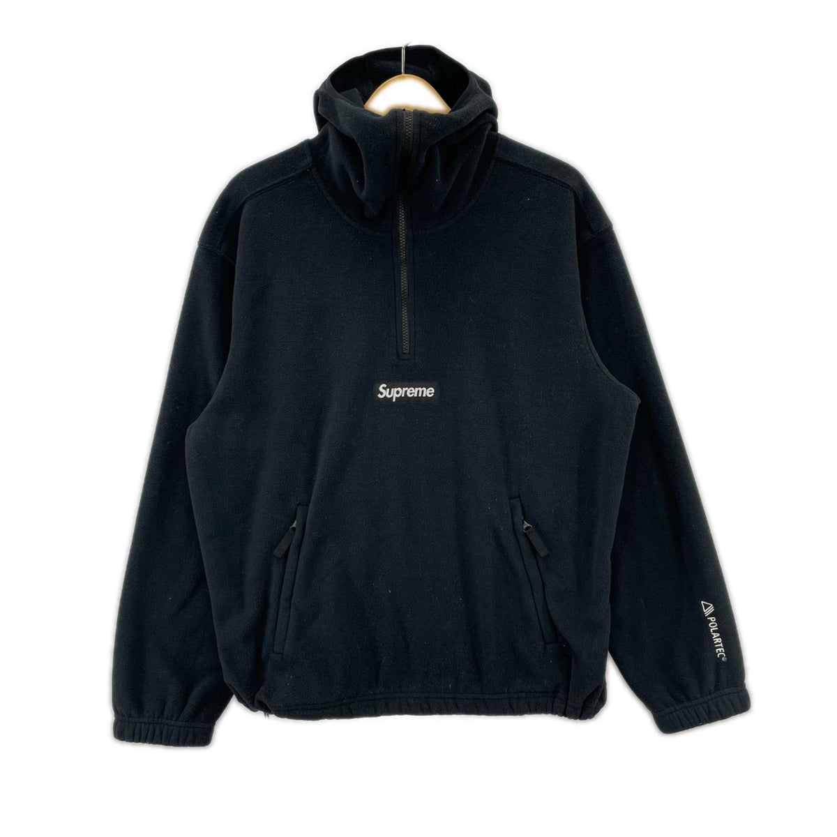 パーカー 25FW Polartec Facemask Half Zip Hoodie 黒 M ブラック