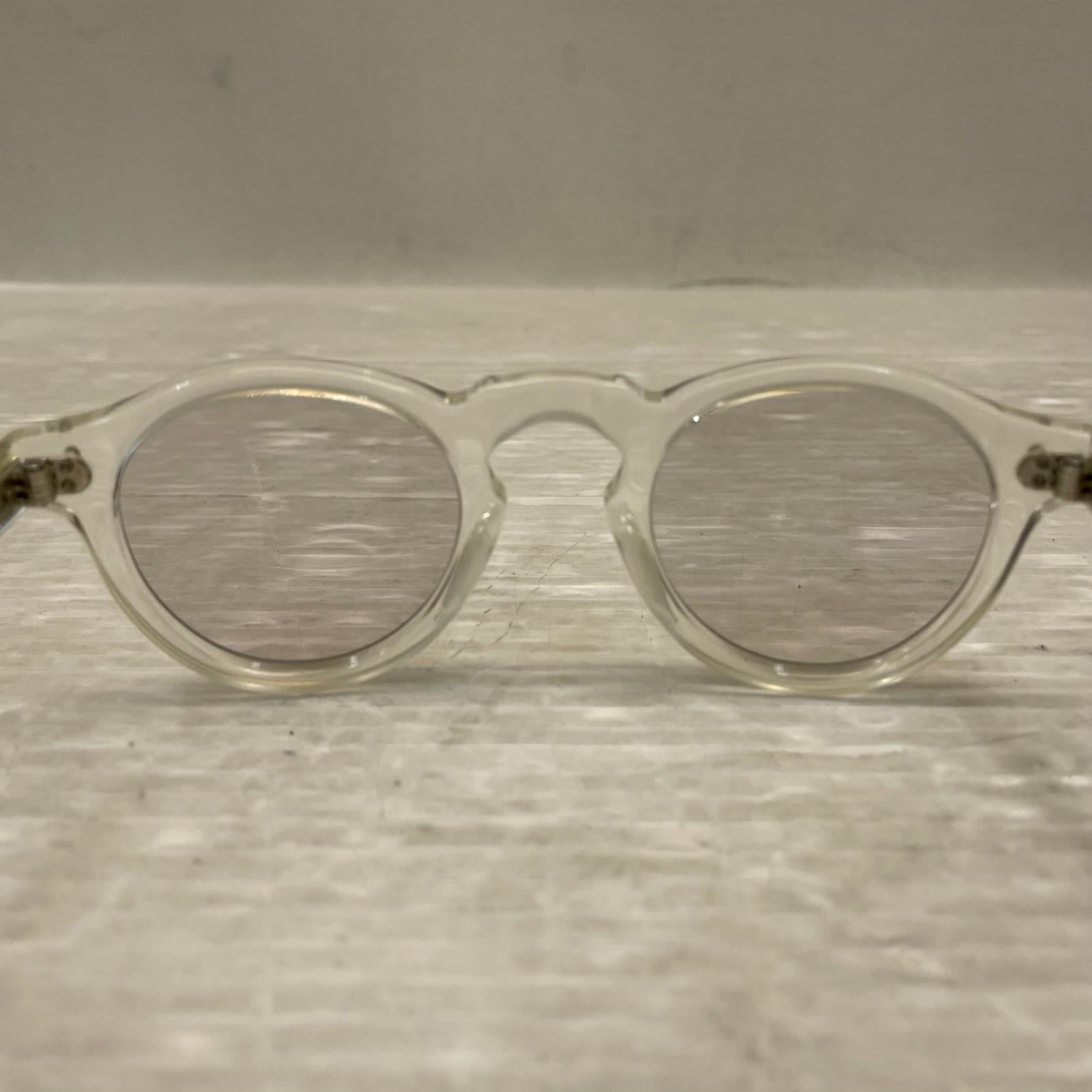 サングラス KANEKO OPTICAL×B&Y ケビン クリアフレームサングラス クリア