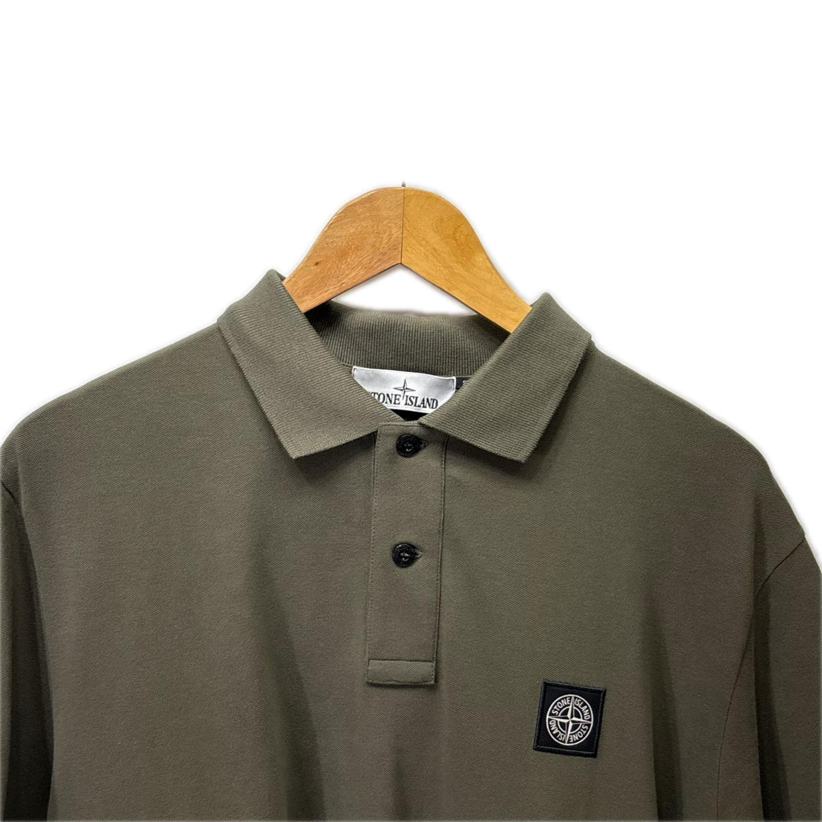 ポロシャツ LOGO-PATCH POLO SHIRT 3L カーキ