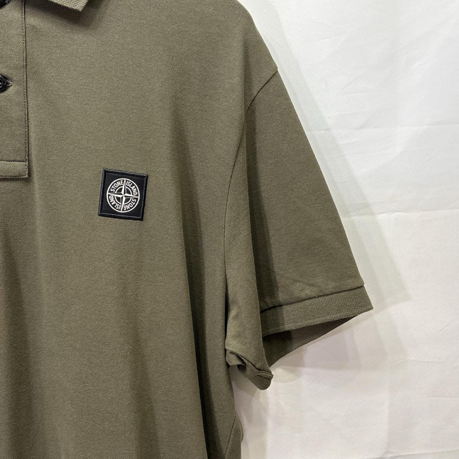 ポロシャツ LOGO-PATCH POLO SHIRT 3L カーキ