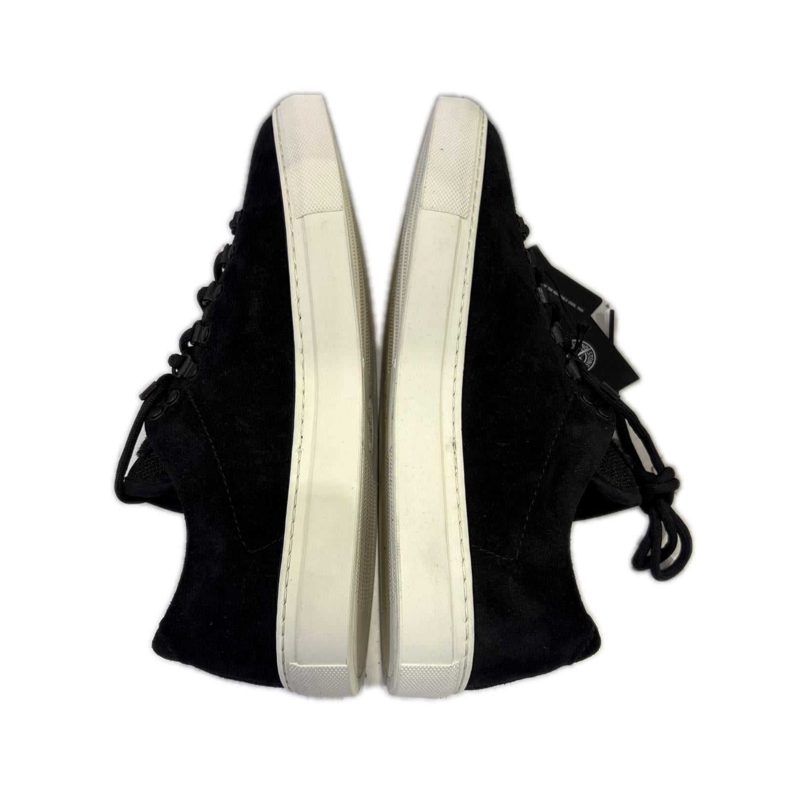 スニーカー SUEDE LEATHER LACE-UP SNEAKER 25.5cm (US7 1/2 UK7 EU41) ブラック