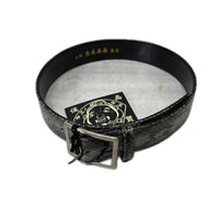 ベルト Python Leather Belt 26 ブラック