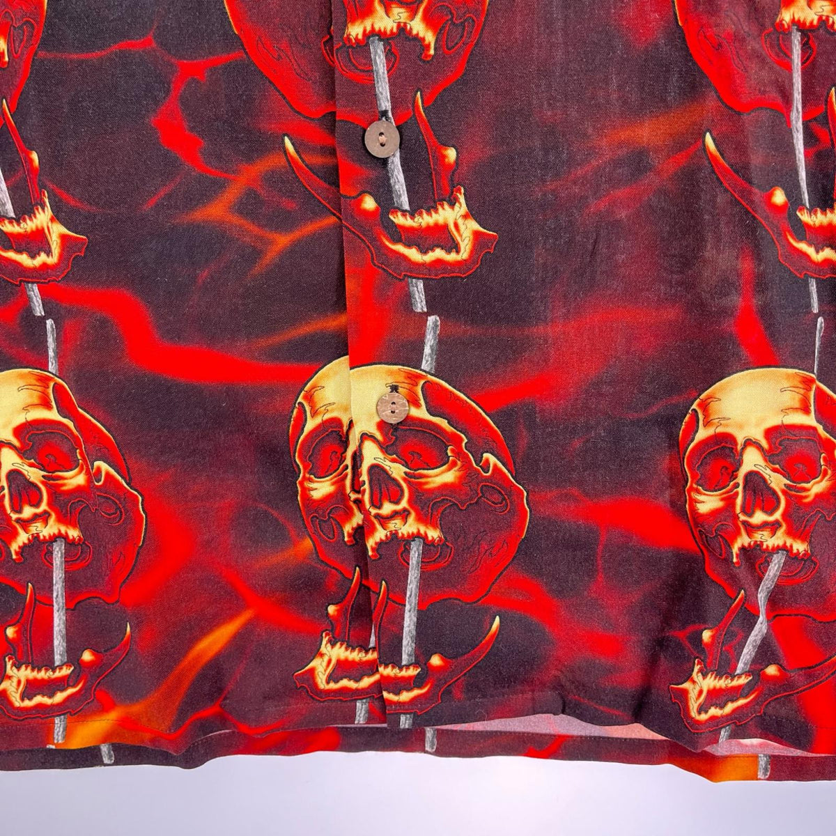 半袖シャツ 56 TATTOO STUDIO 25SS HAWAIIAN SHIRT (L) L レッド