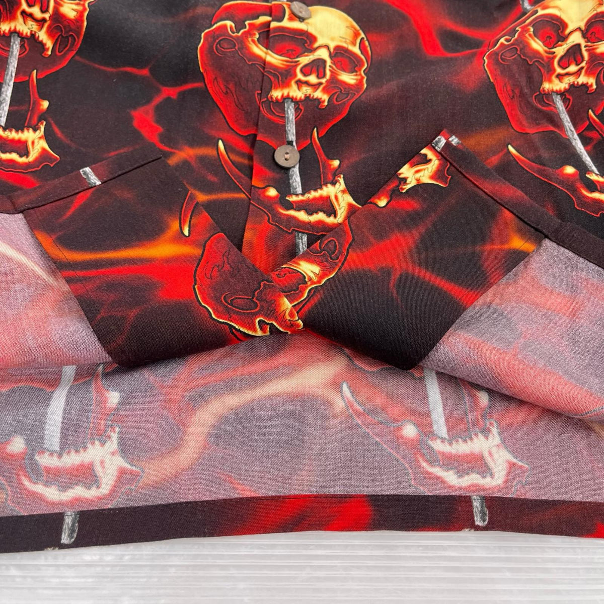 半袖シャツ 56 TATTOO STUDIO 25SS HAWAIIAN SHIRT (L) L レッド