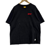 半袖Tシャツ だるまラビット刺繍 XL 黒 ブラック