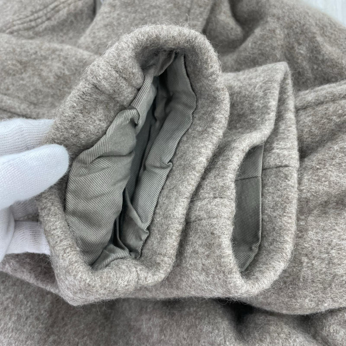 その他アウター 17AW ヤクウール ショールカラーコート S