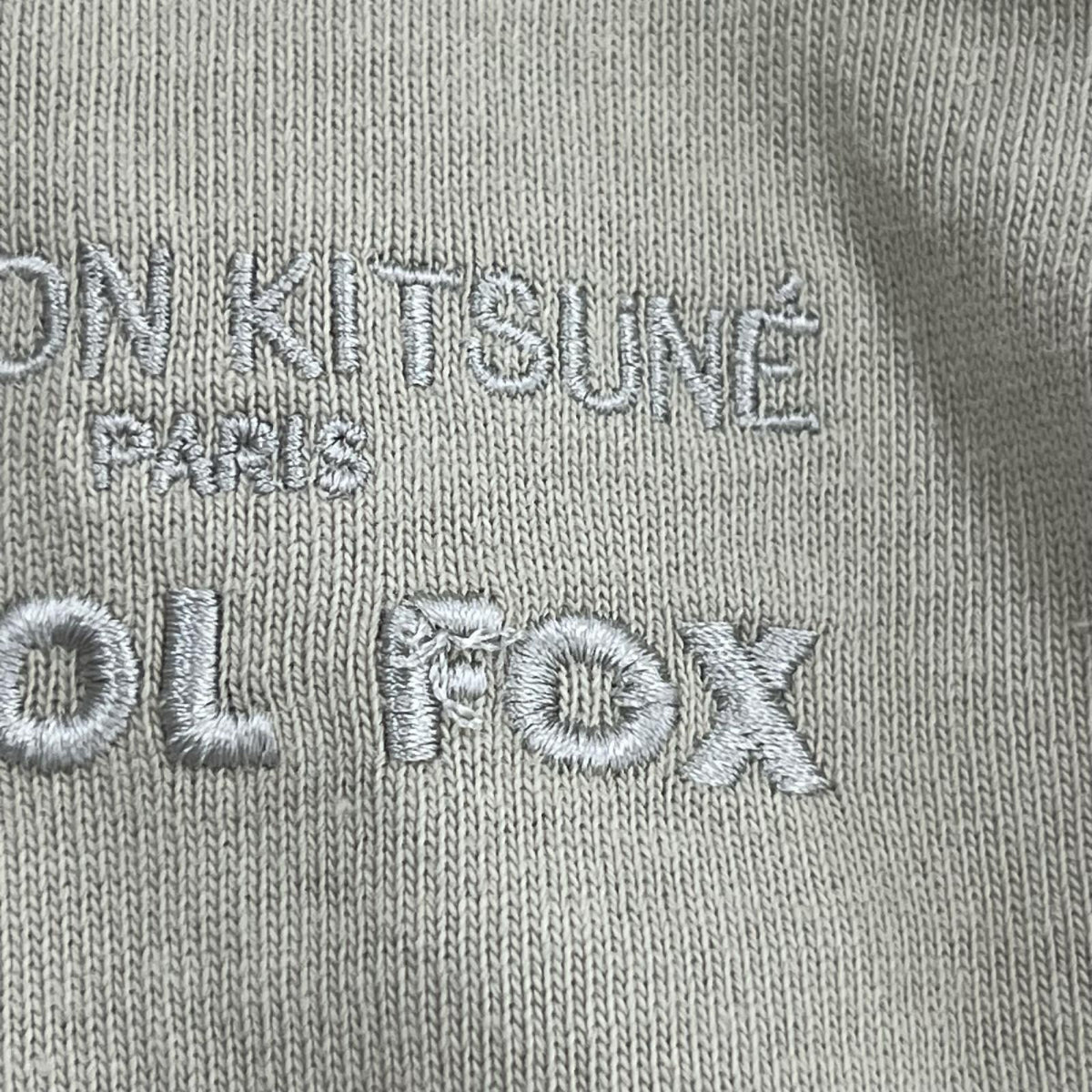 パーカー MAISON KITSUNE KOOL FOX パーカー アイボリー M