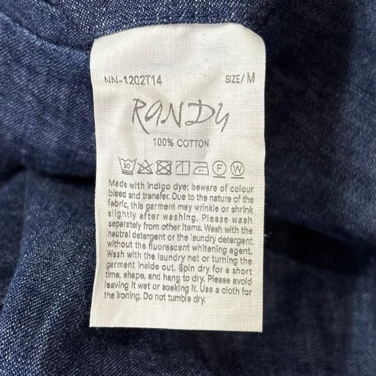 デニムパンツ 24AW RANDY Flying V Trousers 青 (M) M ネイビー