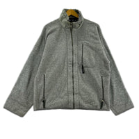 ジャケット 90S USA製 シンチラ フリースジャケット グレー (M) M グレー