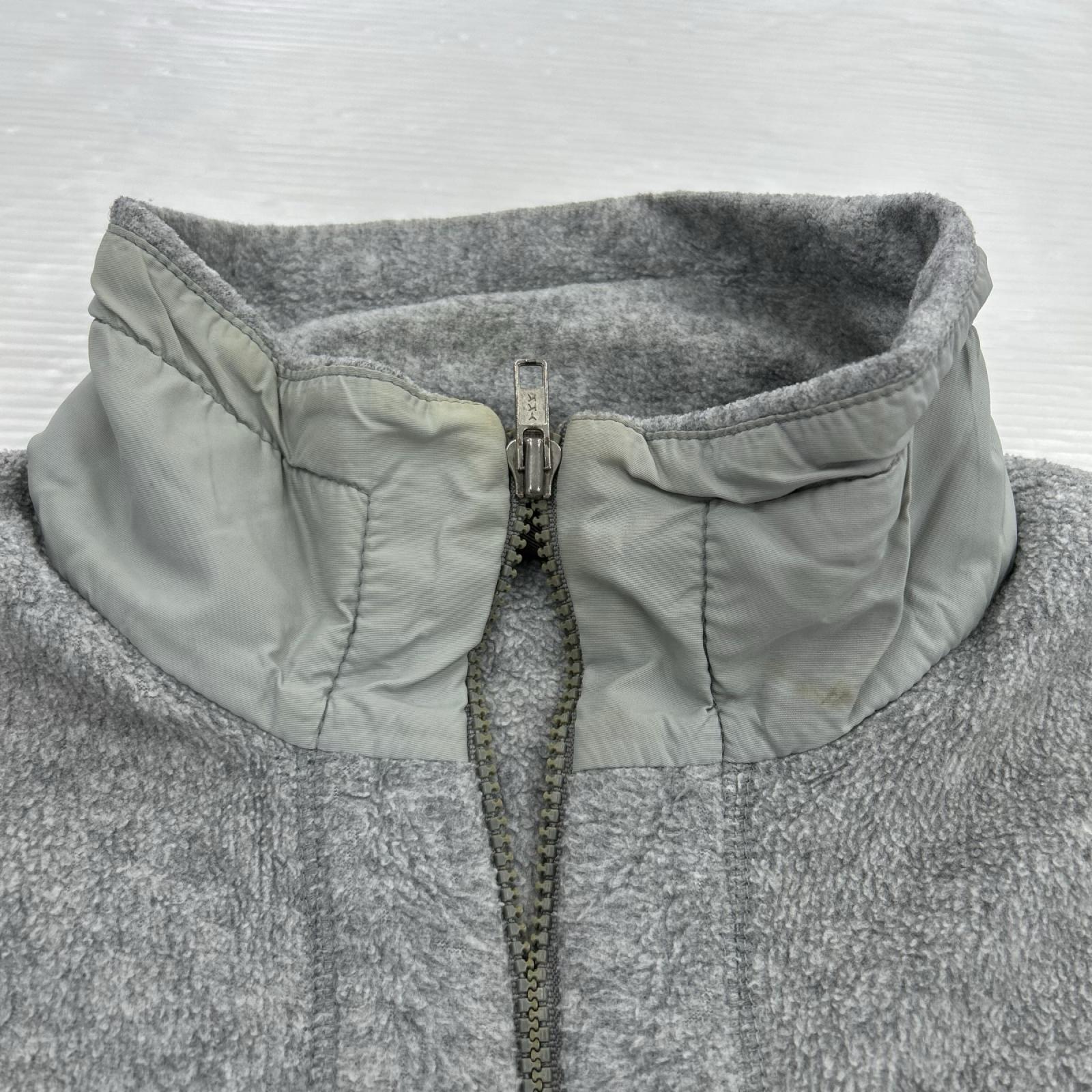 ジャケット 90S USA製 シンチラ フリースジャケット グレー (M) M グレー