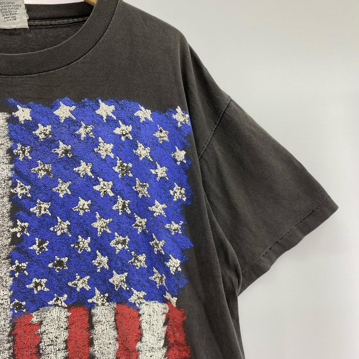 半袖Tシャツ 90s WILD OATS 星条旗 USA製 (L) L グレー