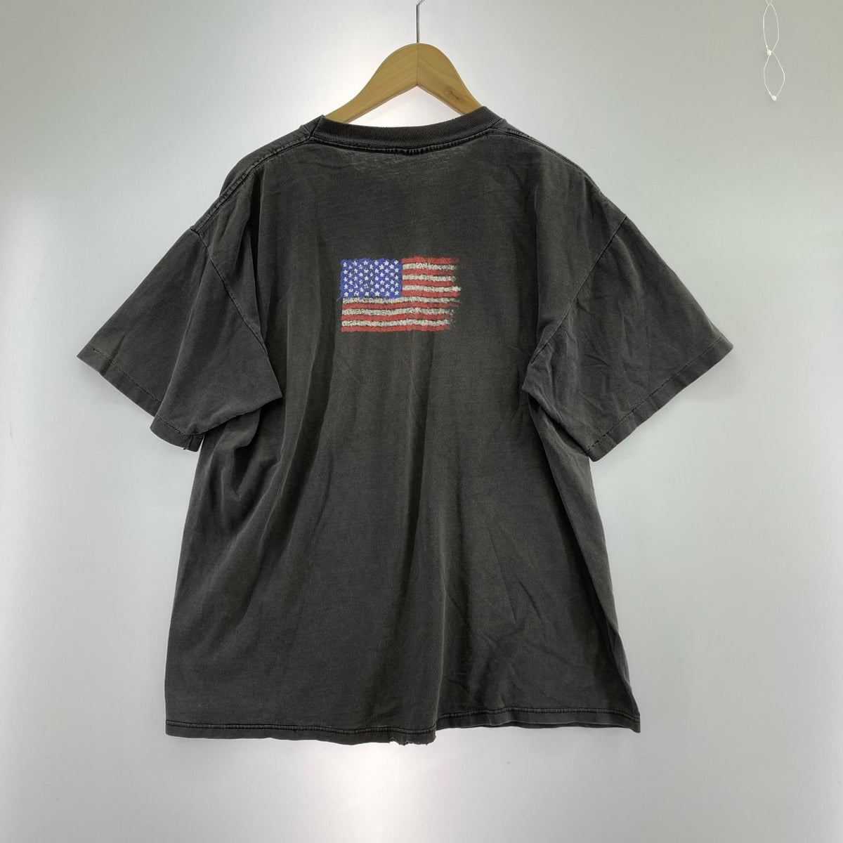 半袖Tシャツ 90s WILD OATS 星条旗 USA製 (L) L グレー
