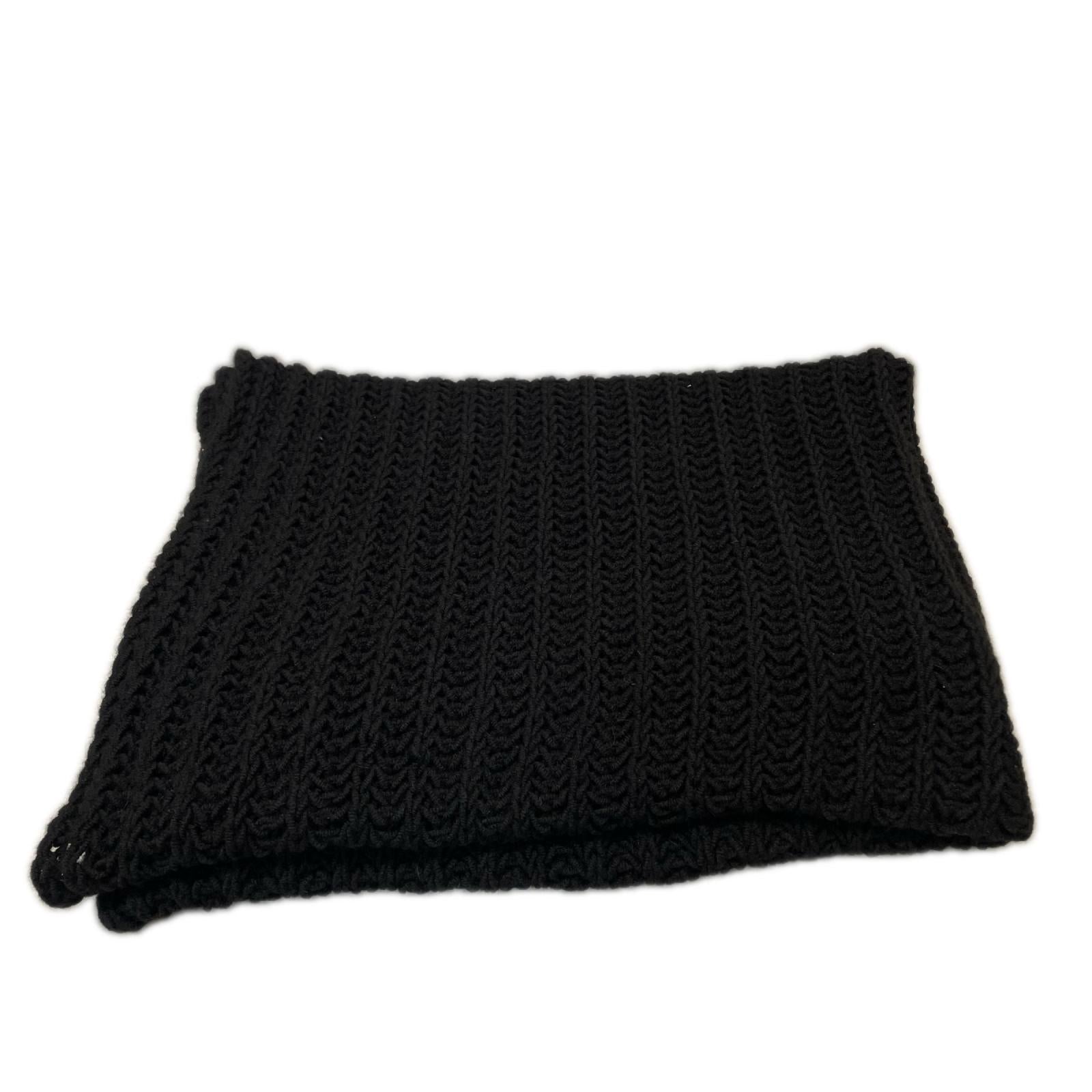 ストール Rick Owens プリンス期 ケーブルニット ストールRU13F64013-WPM ブラック