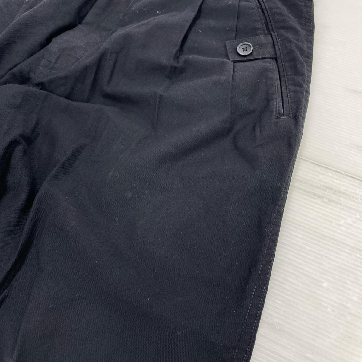 パンツ pour homme COTTON TWILL PANTS ブラック (2) 2 ブラック