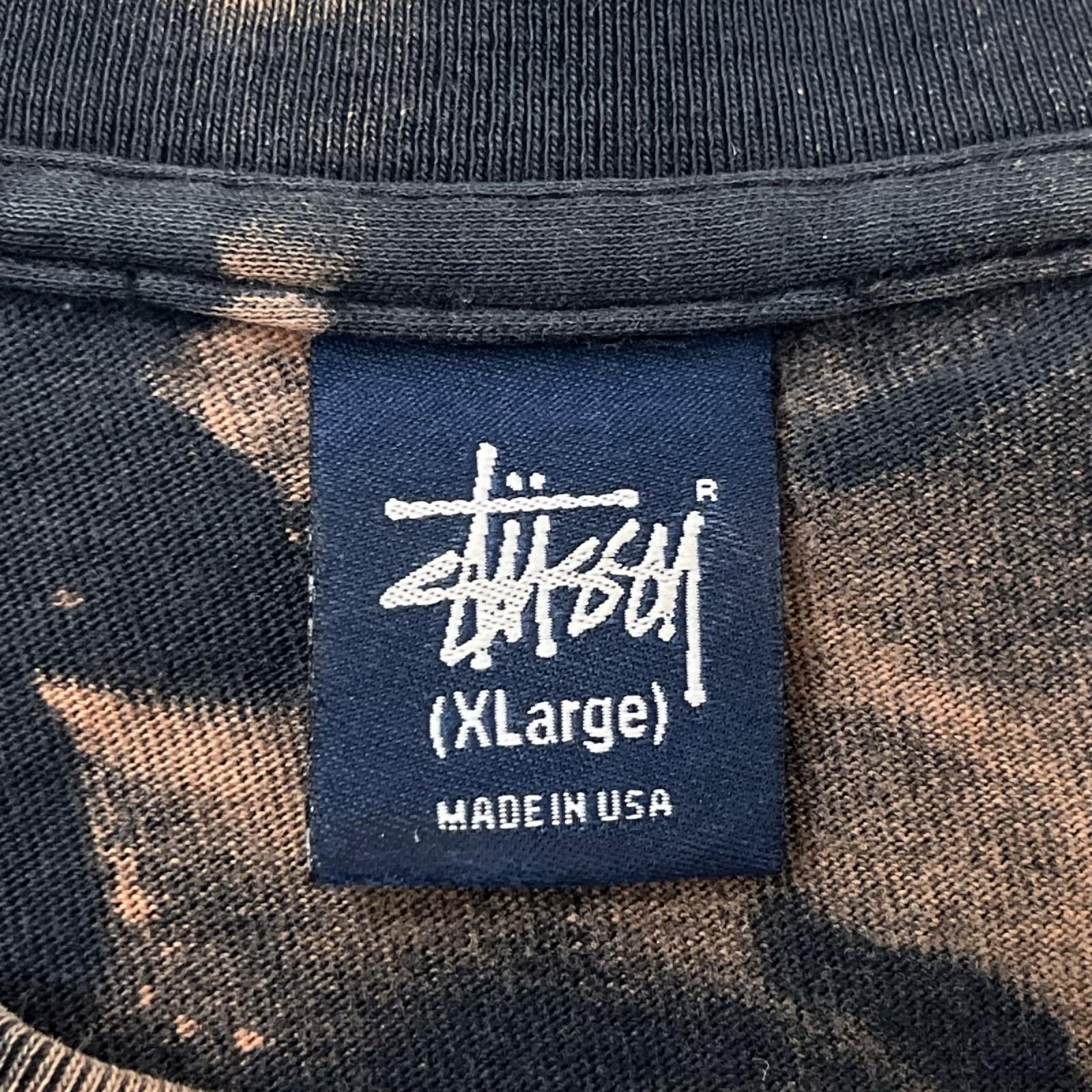 半袖Tシャツ STUSSY 90s USA製 BRONX SCIENCE タイダイプリントTee XL