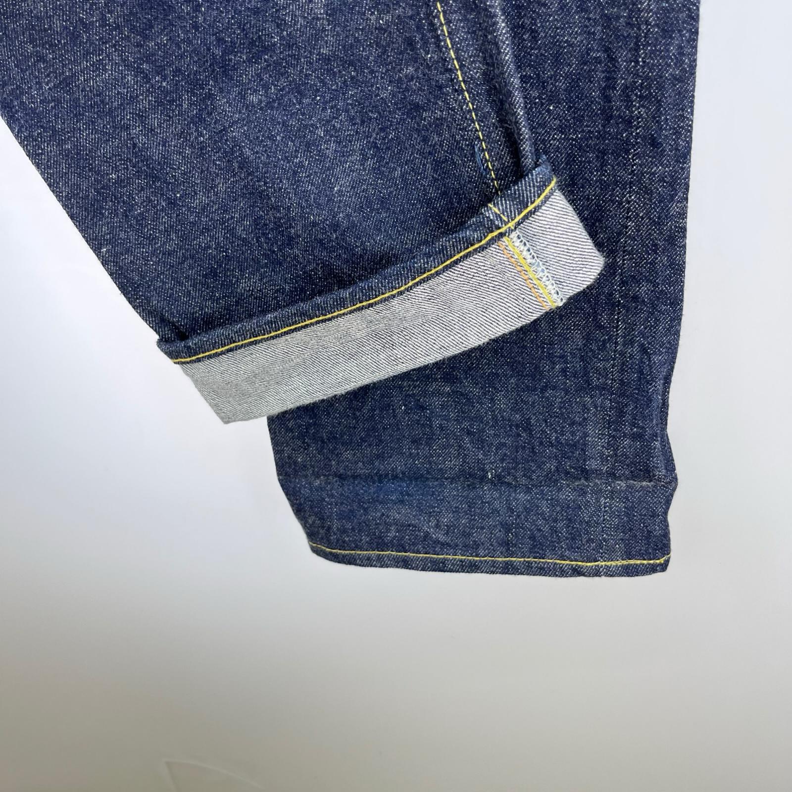 デニムパンツ TAPERED DENIM ONE WASH/buru-
