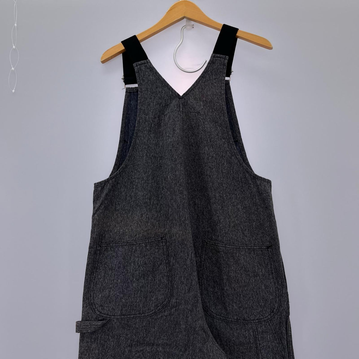 オーバーオール Lot22019 WORK CLOTHES ブラックシャンブレー (M) M