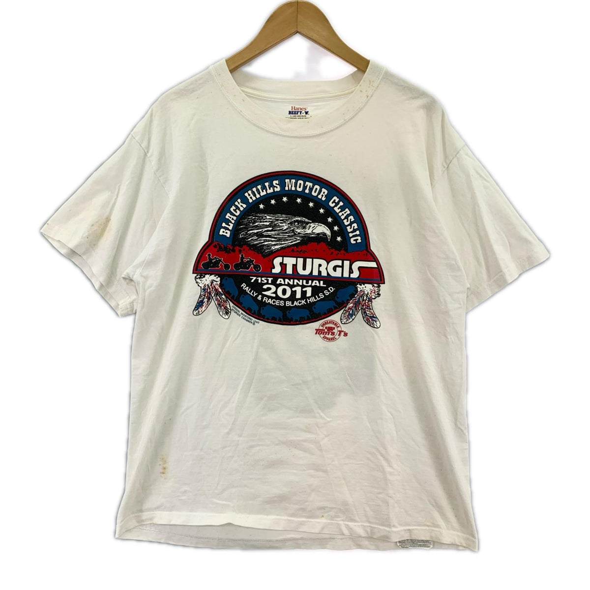 半袖Tシャツ 2011 sturgis ホワイト L ホワイト