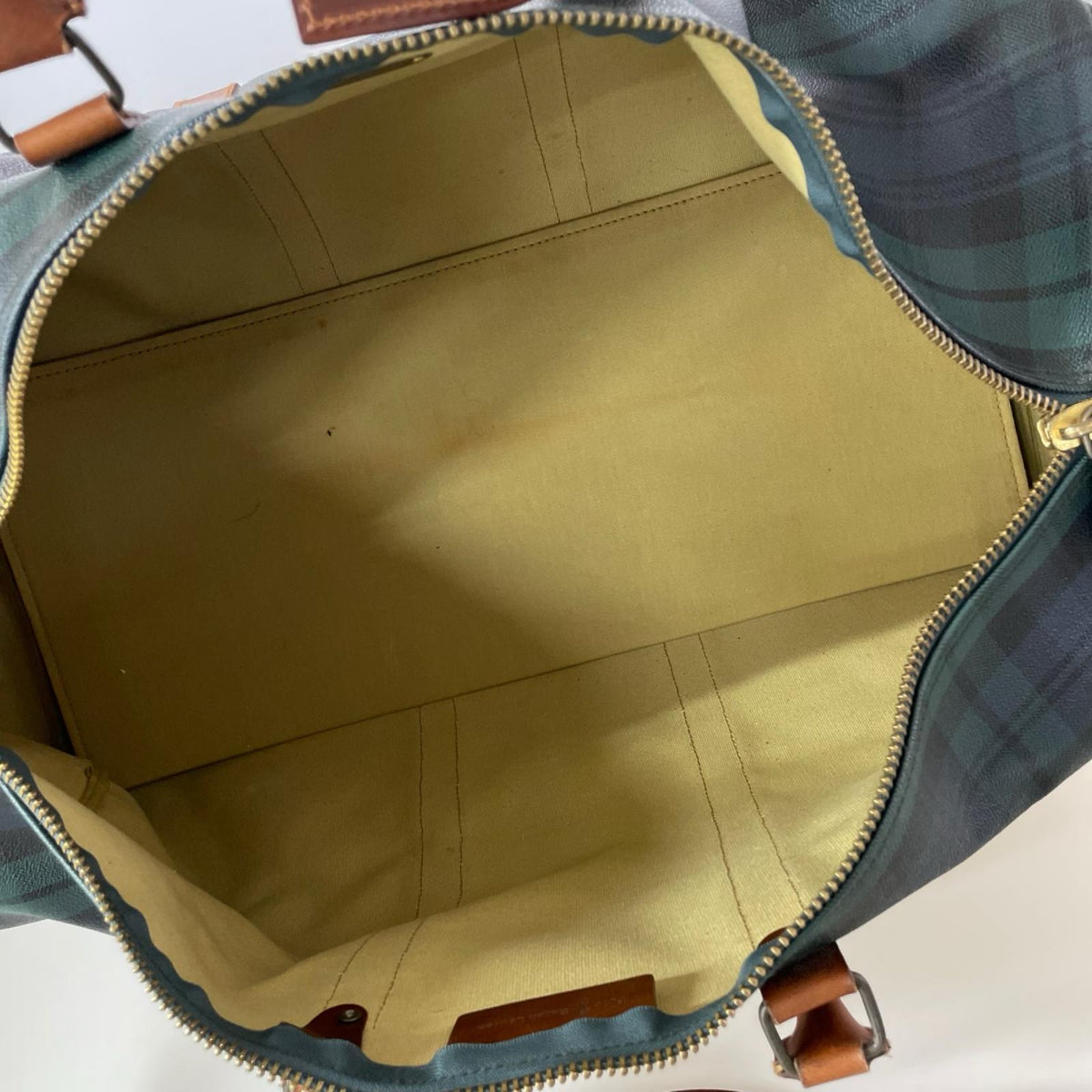 その他バッグ タータンチェック ボストンバッグ グリーン