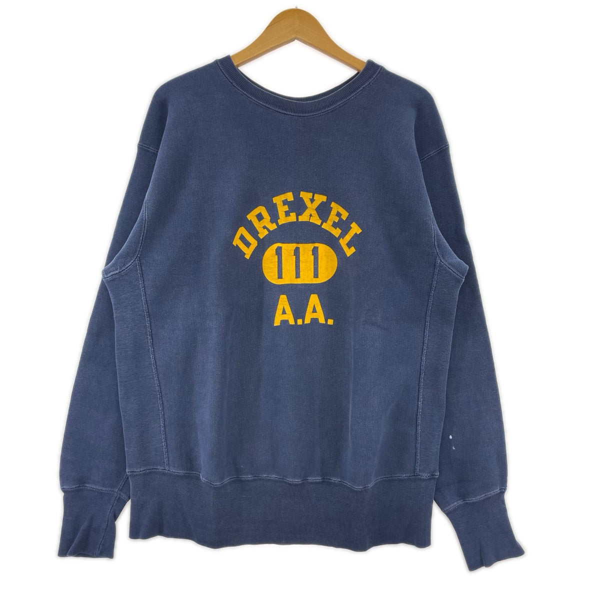 スウェット 70s 単色タグ REVERSE WEAVE DREXEL 3段 XL ネイビー