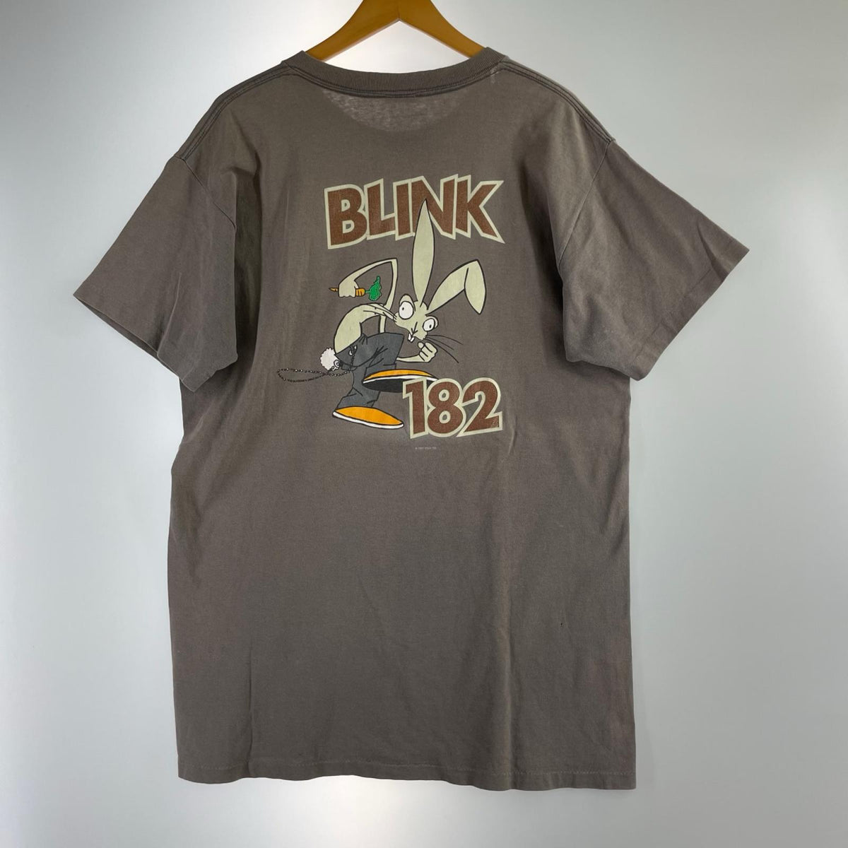 半袖Tシャツ 90s BLINK 182 バンドTシャツ (XL) 1997年コピーライト L グレー