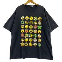 半袖Tシャツ 00s ALSTYLE 顔文字Tee 黒 (2XL) ブラック