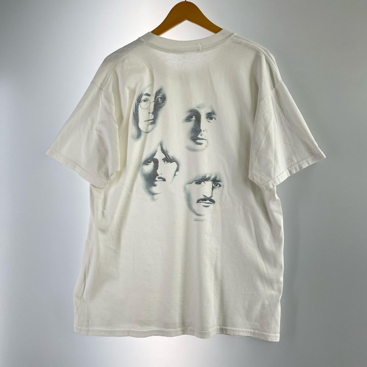 半袖Tシャツ 00S The Beatles モノクロ写真 白 (XL) ホワイト