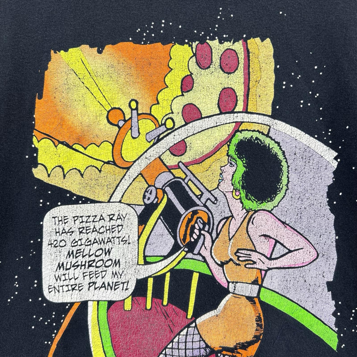 半袖Tシャツ 00S コミックTシャツ BLK L L ブラック