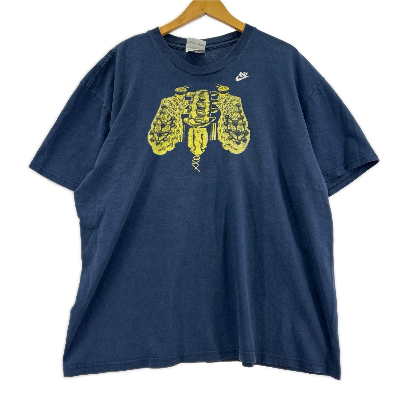 半袖Tシャツ 00S NIKE プリントT NVY XXL ネイビー