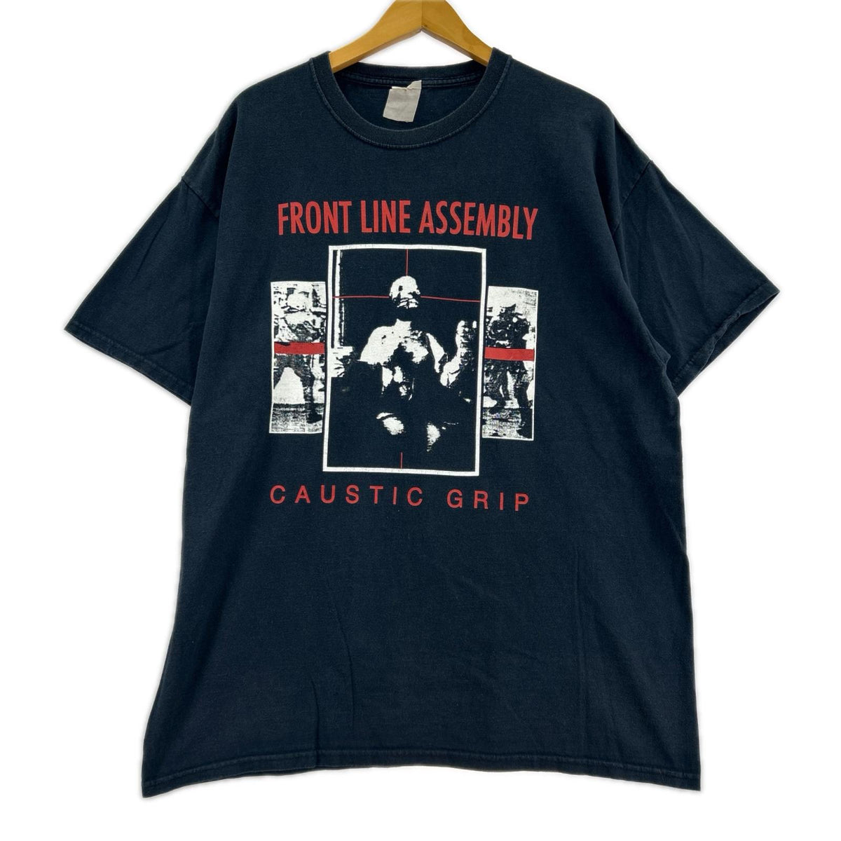 半袖Tシャツ 00s FRONT LINE ASSEMBLY BLK ネイビー