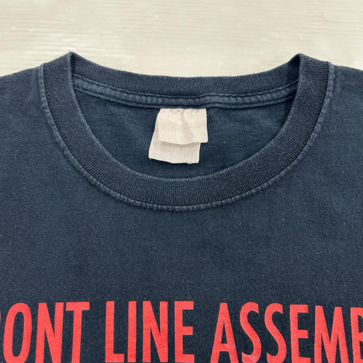 半袖Tシャツ 00s FRONT LINE ASSEMBLY BLK ネイビー