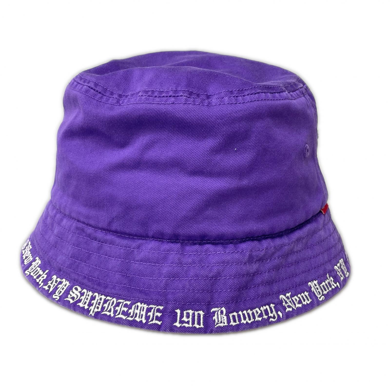 ハット 23ss Embroidered Brim Crusher Purple パープル