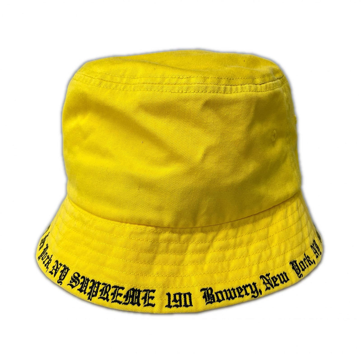 ハット 23ss Embroidered Brim Crusher Yellow イエロー