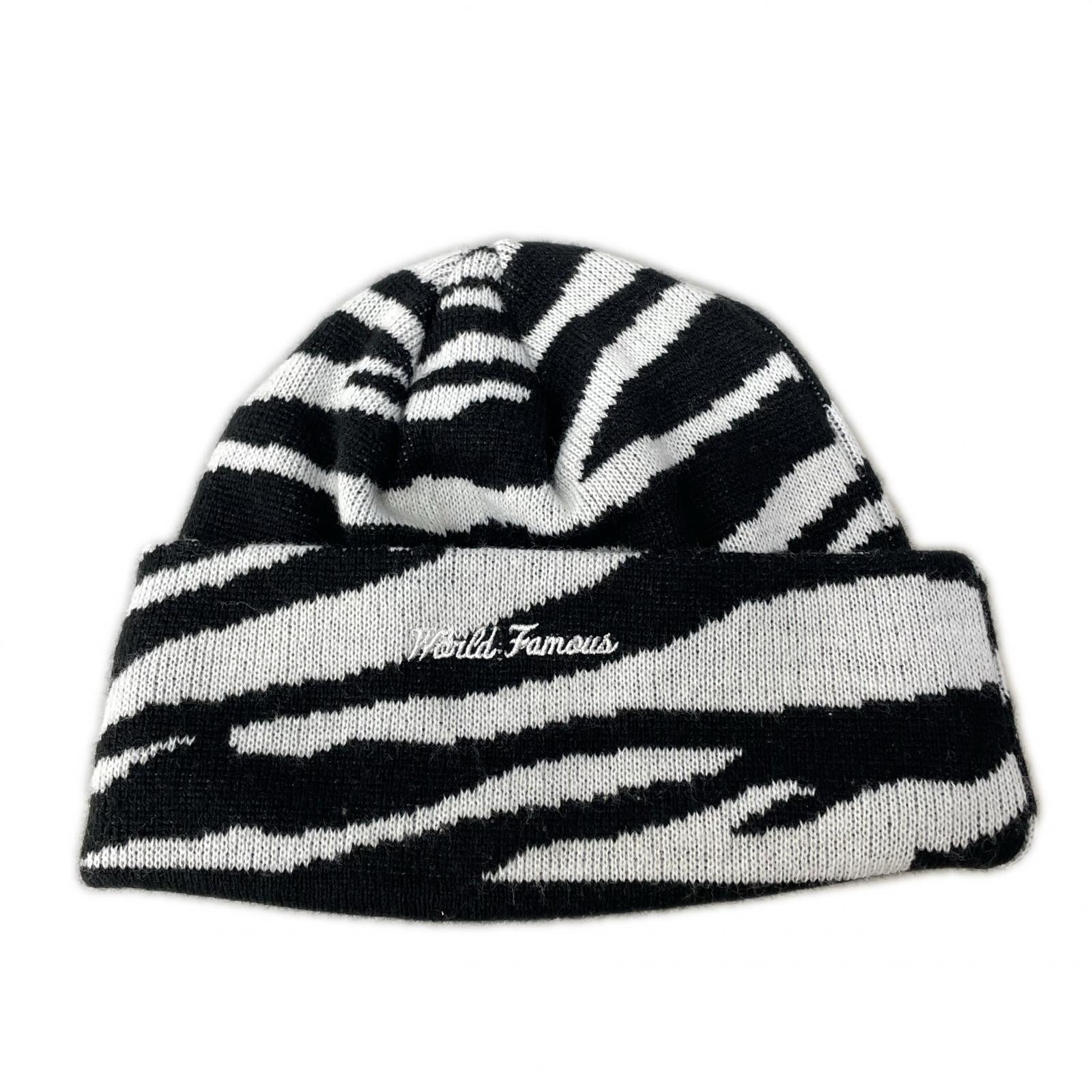ハット 22AW Box Logo Beanie Zebra