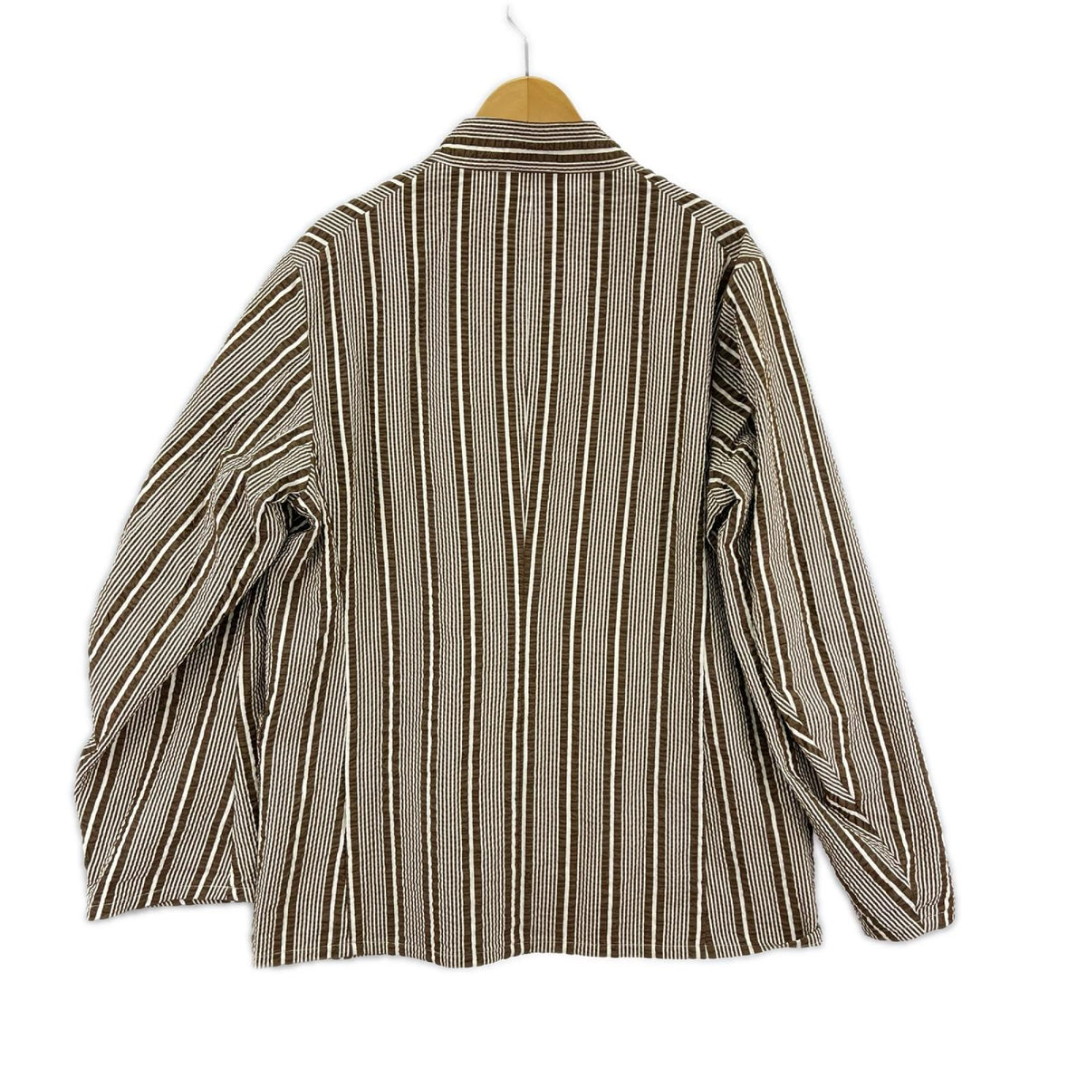 ジャケット Kaptain Sunshine 23SS STANDCOLLAR JACKET シアサッカージャケット 38 ブラウン ブラウン