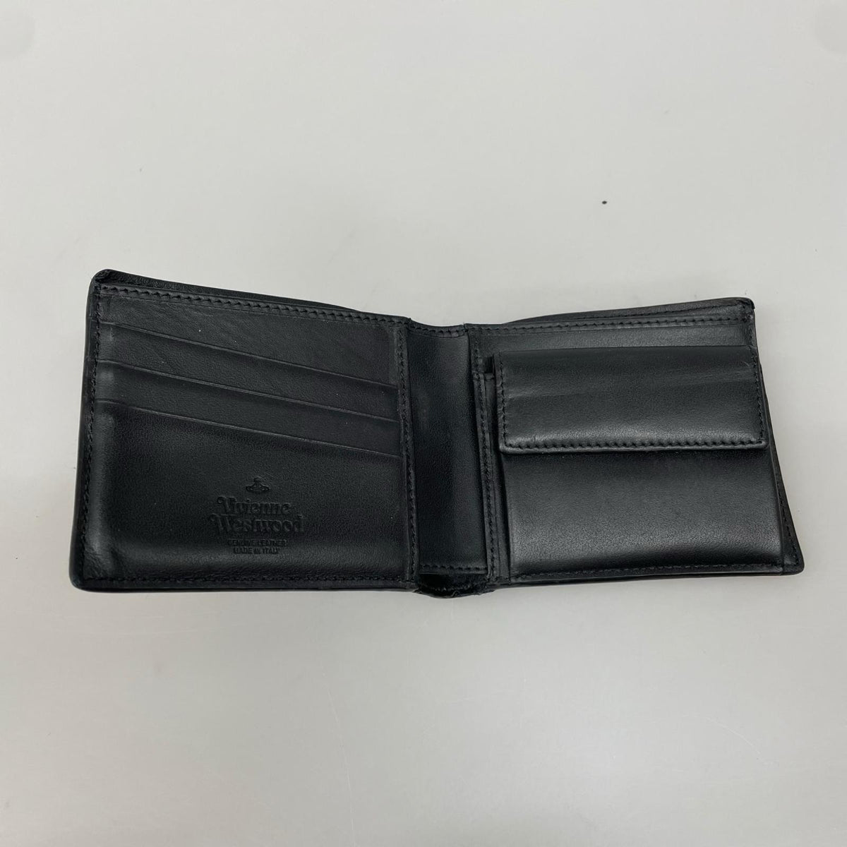 コンパクトウォレット オーブロゴ 二つ折り財布 黒 ブラック